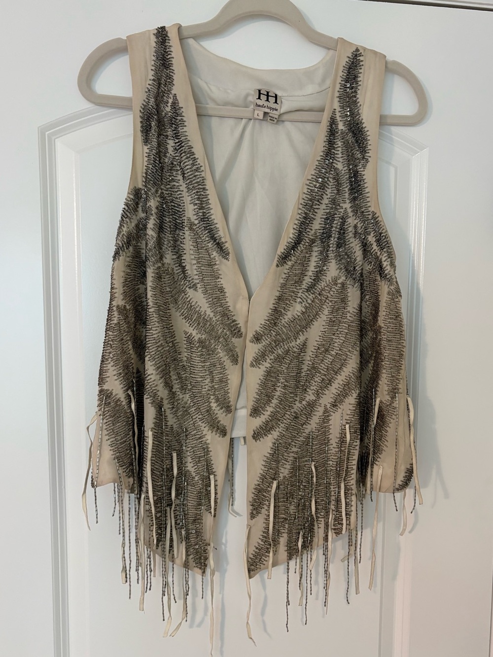 Haute Hippie Beaded Fringe Vest - Picture 1 of 3
